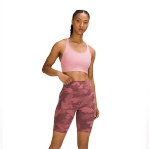 Lululemon Athletica Wunder Train High Rise Short Size 4 in Camo Brier Rose Multi